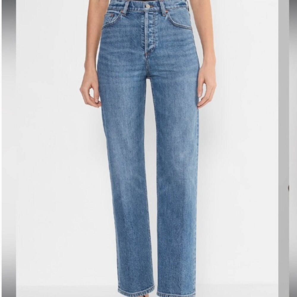 Aritzia Denim Forum Arlo Hi-Rise Straight Jeans 28l Size 26